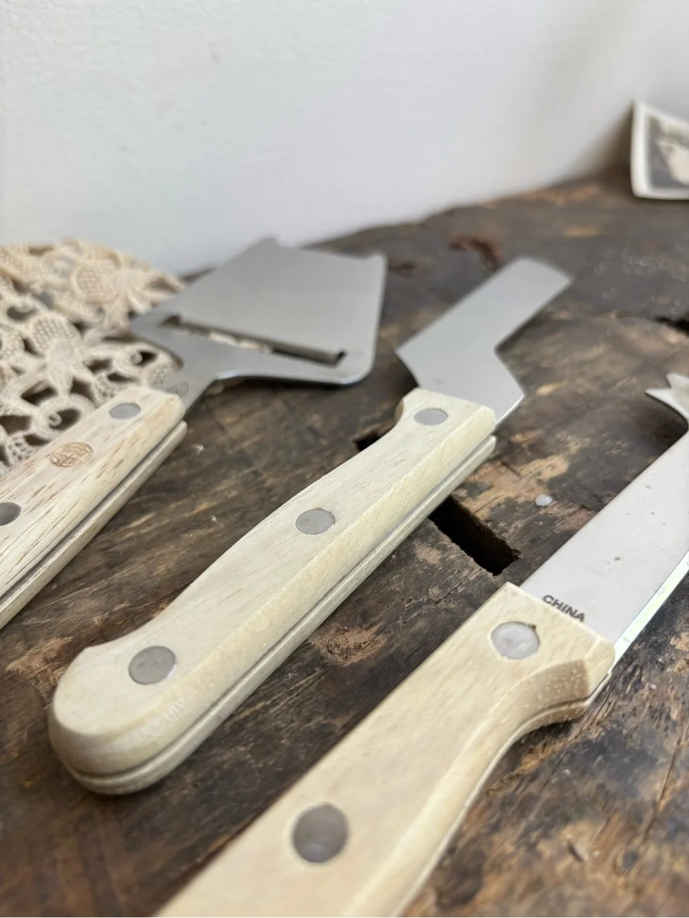 Wood Handle Cheese Replacement Knife Set from Star Wars Galactic Empire imperial
